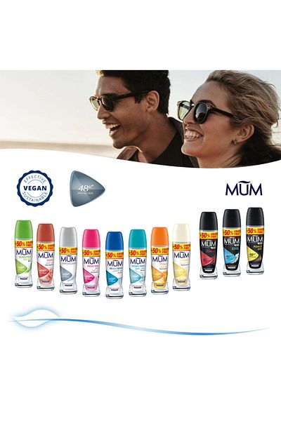 MUM Deodorant Roll on - B2G1 -75ml MEN