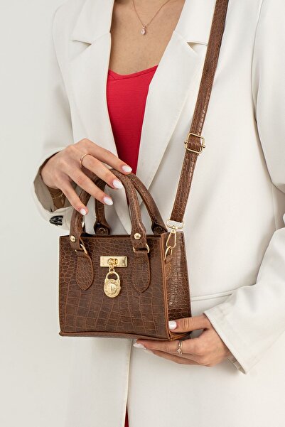 ESTUTE Kadın Önü Toka Detaylı Omuz Ve El Çantası Mini City