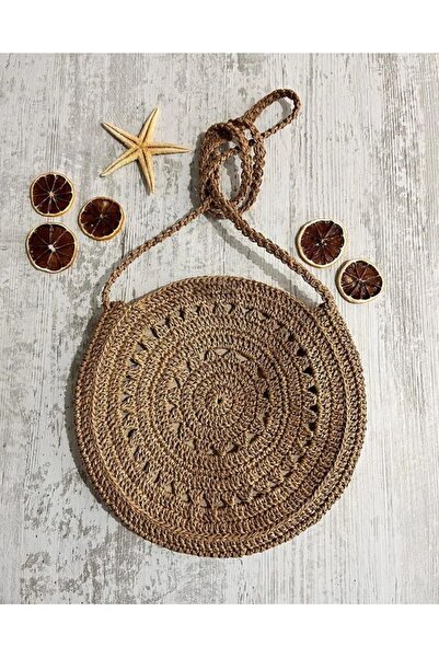 mbmh made by may hand MBMH Ψάθινη τσάντα ώμου - Κρεμάστρα 25 εκ., Πλεκτή στο ...