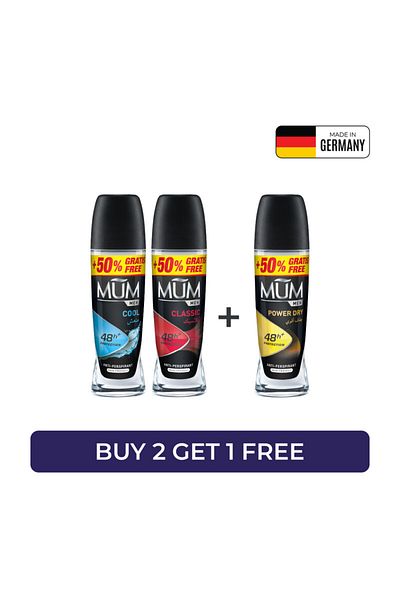MUM Deodorant Roll on - B2G1 -75ml MEN