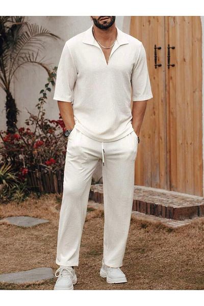 Shine Stone Men's T-Shirt and Trousers Set