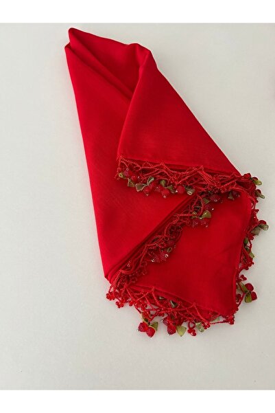 TREND Χειροποίητο κέντημα με κεράσι Χειροποίητο κέντημα από μουσελίνα με χάντρες