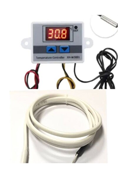 diasithalat 1 Metre Rezistans Kablo, W3001 Termostat, Kuluçka Seti için İkili Set