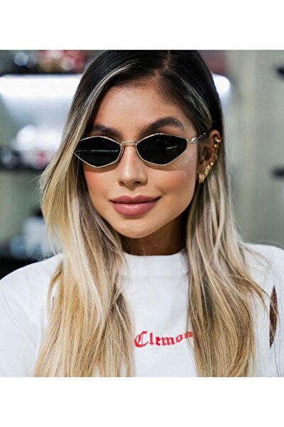 Miu Miu MU56ZZVN-5S0 Kadın Güneş Gözlüğü Gold Metal Çerçeve Füme Lens UV400