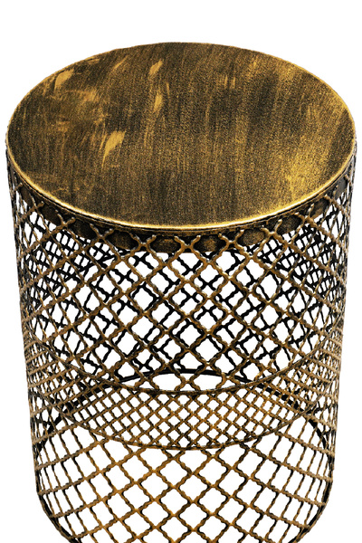 VENON Güven Avize Metal Modern Sehpa (350X480) Siyah Sarı Patine 0053259