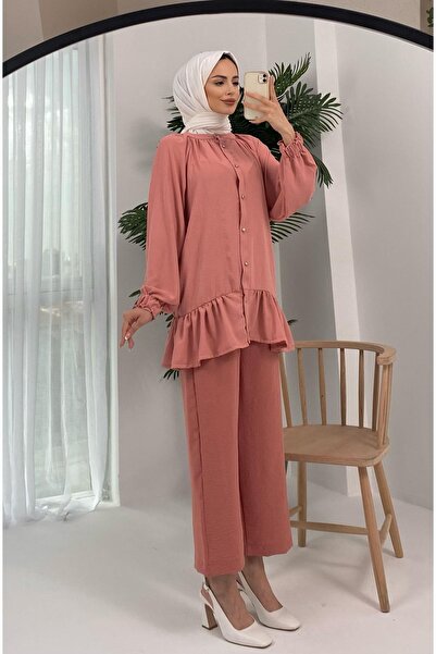 Basicpark Powder Suit with Ayrobin Buttons and Ruffle Skirt