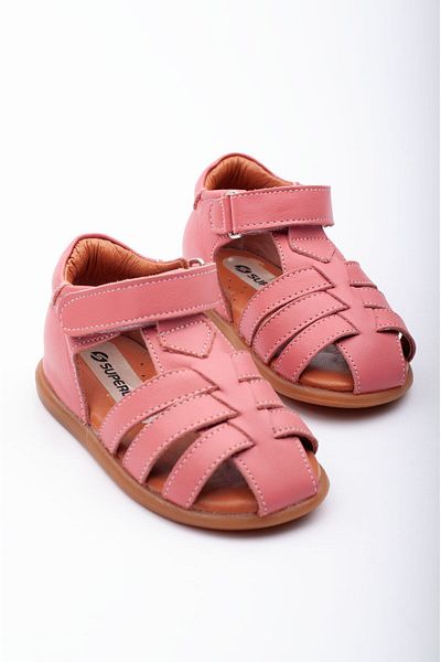 Süperland Genuine Leather First Step Shoes Baby First Step Sandals Orthopedic Sole Lightweight Sandals