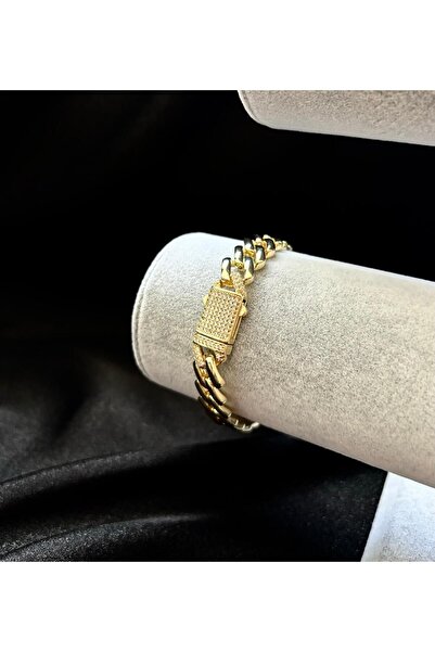 PRİDE COLLECTİON 14k Kuyumcu İşçilikli Altın Kaplama Monaco Gurmet Bileklik