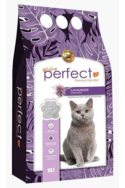 PERFECT 10 Lt Ince Taneli Lavanta Kokulu Kedi Kumu ( Lavander )