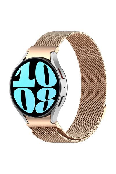 UnDePlus Samsung Galaxy Watch 4 5 6 Pro 40 44 Classic 42 43 46 47 ملم باند ميلانو لوب باند