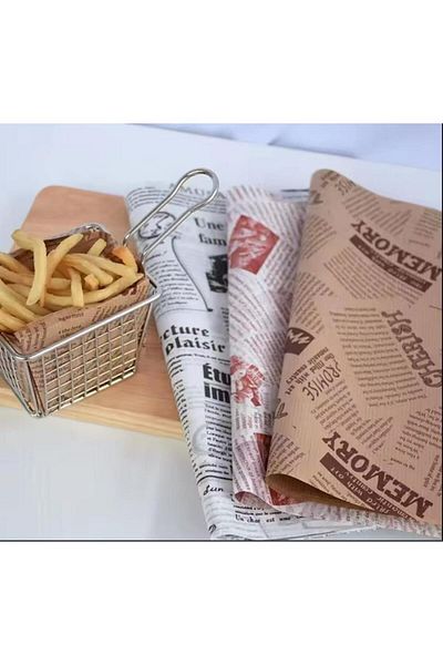 Hayveys 50 Pieces of Oven Baking Paper - Oily and Wrapped Sandwich
