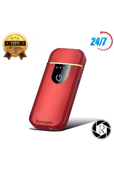 REVOPRO Elektronik Parmak Izli Dokunmatik Usb Şarjlı Çakmak