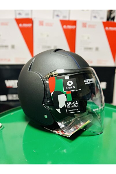 Shiro TEZ MOTOR SHİRO SH-64 GÜNEŞ GÖZLÜKLÜ AÇIK MOTOSİKLET KASKI