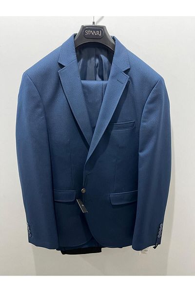 SÜVARİ Blue Parliament Slim Fit Suit