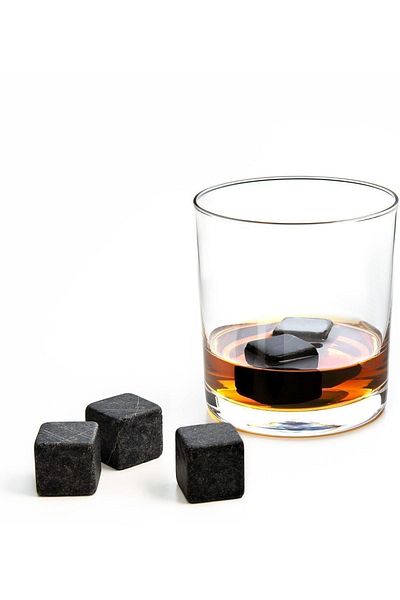 Chakra Ice Stone Set 2x2x2 Cm Dark Gray