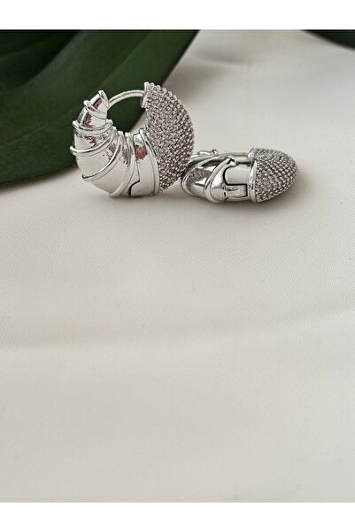 Brillo Serenay Taşlı Karides Küpe(çift taraflı kullanıma uygun)