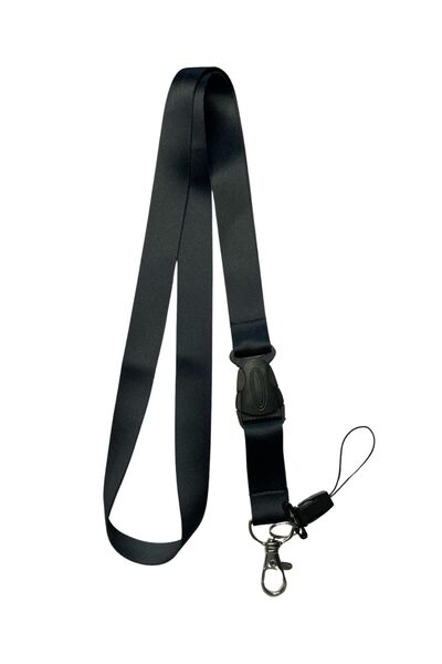 StormiStoretr Ara Aparatlı Siyah Basic Boyun ipi Telefon Askısı