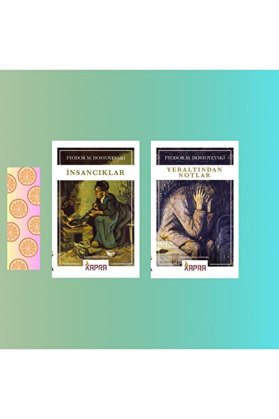 Kapra Yayıncılık Dostoyevski Seti - 2 Kitap Ayraç Hediyeli / İnsancıklar - Ye...