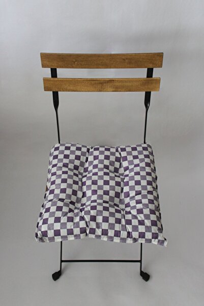 ADARYA HOME Декоративна подушка на стілець Pofidik 40x40 (КВАДРАТНО-ПУРПУРНИЙ)