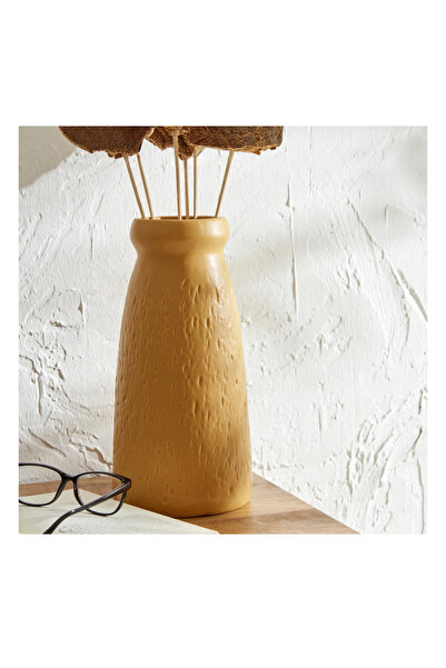 Karaca Home Russell Silindir Vazo Hardal 14,5×14,5×30cn
