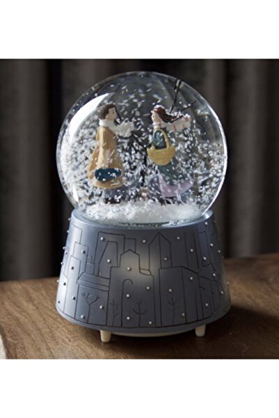 May Gift Shop Büyük Boy Kış Masalı Kar Küresi Boy 16 Cm Küre 32 Cm Küre Çap I...