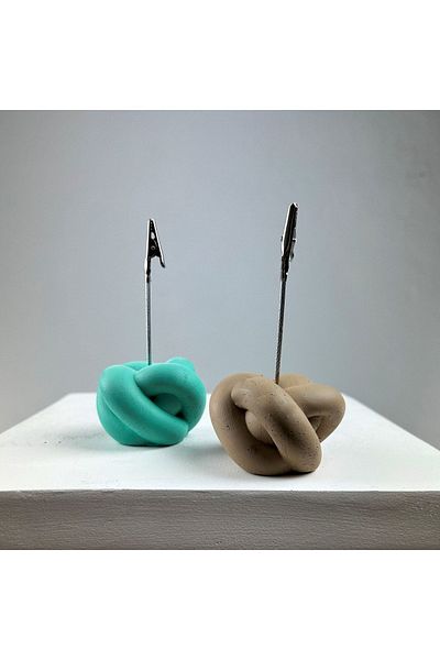 Melouro Knot Note Holder Set of 2 (Ice Green - Paper Bag)