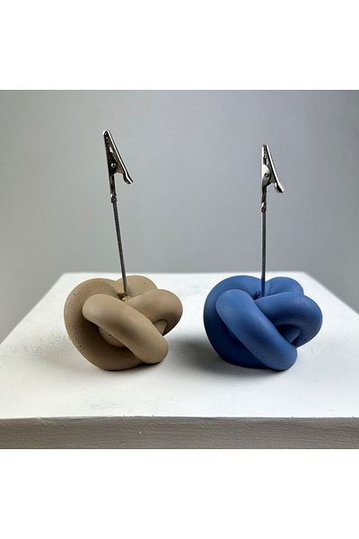 Melouro Knot Note Holder Set of 2 (Paper Pouch - Gray Blue)
