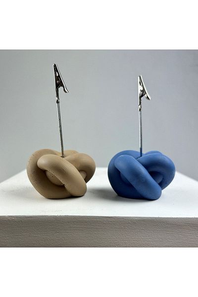 Melouro Knot Note Holder Set of 2 (Paper Pouch - Gray Blue)