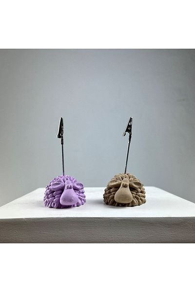 Melouro Lamb Note Holder Set of 2 (lilac - Paper Bag)