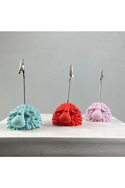 Melouro Lamb Note Holder Set of 3 (Mint - Coral - Pink)