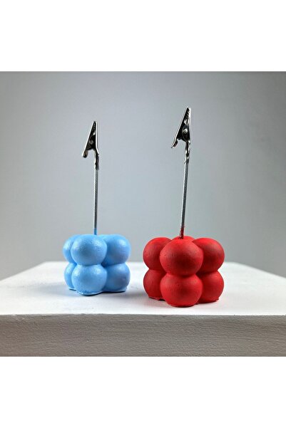 Melouro Bubble Note Holder Set of 2 (Light Blue - Red)