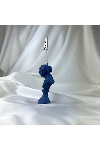 Melouro Gray Blue Venus Sculpture Note Holder, Photo Holder