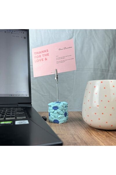 Melouro Light Blue Daisy Note Holder