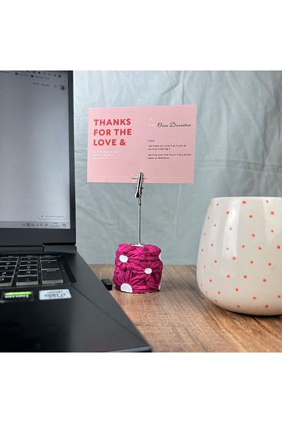 Melouro Fuchsia Daisy Note Holder