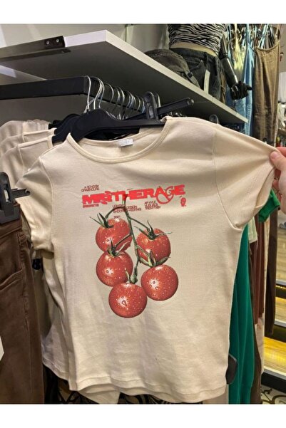 MAYDAY CULTURE Λευκό μωρό μπλουζάκι με λεπτή εφαρμογή