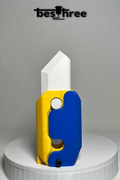 Besthree Gravity Knife- Stres Bıçağı ( Lacivert-sarı) Farklı Renkler