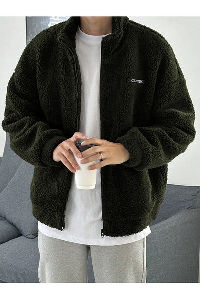 GENIUS STORE Голям суичър от плюшен полар за мъже и жени