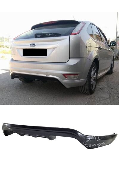 SML Dizayn Ford Focus 2.5 2010-2011 Hatchback Arka Ek-difüzör (PLASTİK) Focus...