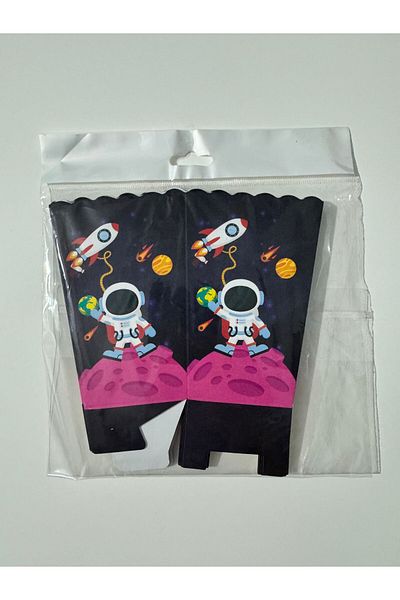 partideyince Space Themed Corn Box - Stylish and Useful