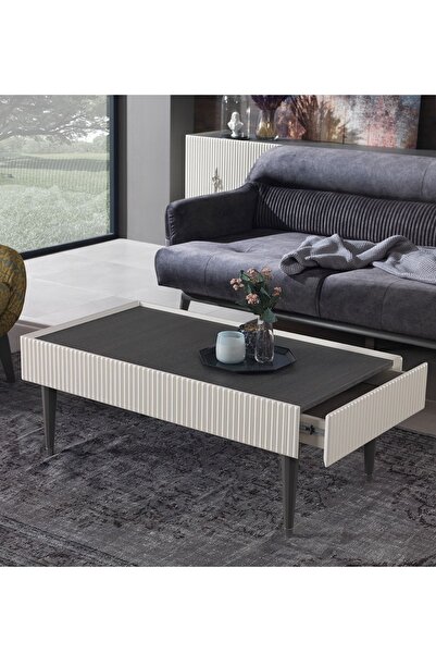 Berrak Mobilya Creo Beyaz Orta Sehpa