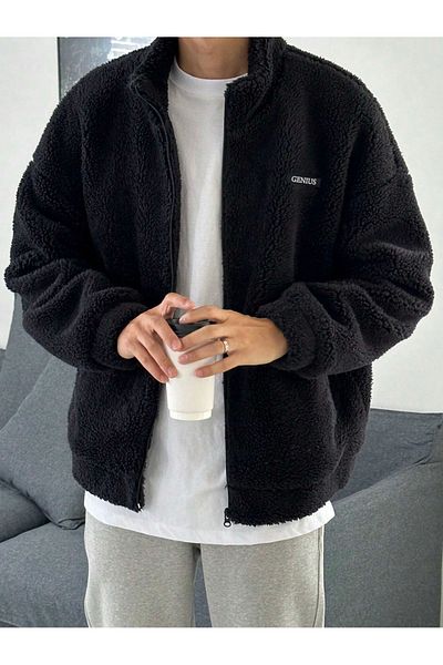GENIUS STORE Голям суичър от плюшен полар за мъже и жени