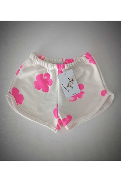 Leydukids Kız Çocuk Baskılı Bebek Çocuk Şort