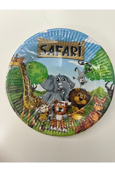 partideyince Σετ πάρτι για 8 άτομα Full of Safari Animals - Concept