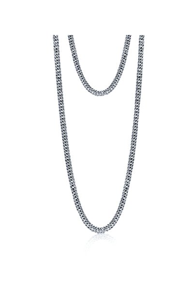 Bayemeyc Due Çoklu Gümüş Zincir Kolye