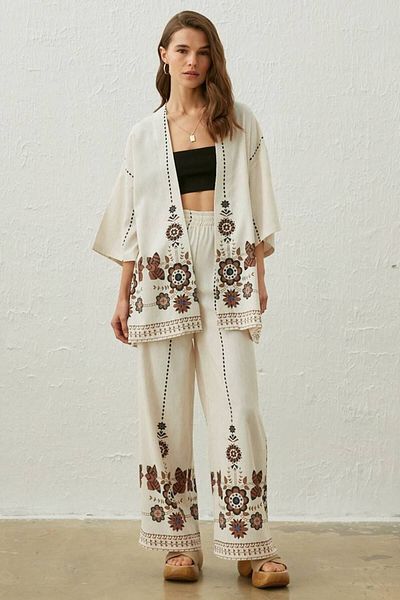 İLKCET MODA Kimono Suit Women's Set