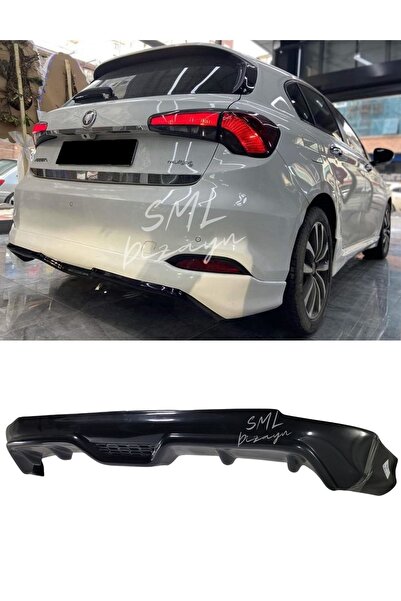 SML Dizayn Fiat Egea Hatchback Arka Ek-difüzör (PLASTİK) Egea Hb Arka-tek-difizör-bodykit
