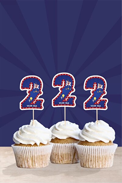 neşeli günlerim Στολίδι Cupcake με θέμα τον Παρκ Ψυχαγωγίας * 2 (δύο) ετών '10