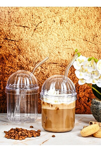 YzHome Mika 2 Pieces Oval Lids Pinterest Cup - Coffee and Presentation 430 ml...