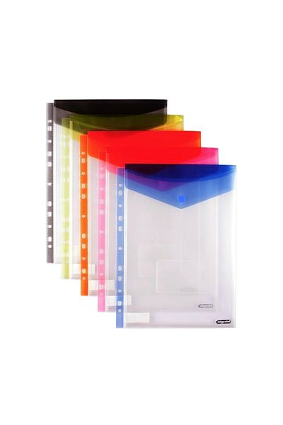 Bigpoint 11 Holes Vertical Velcro File A4 Orange