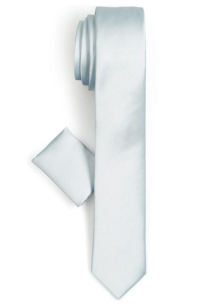 Varetta Cravată pentru bărbați Sky Blue Slim Fit - Slim Fit și batistă